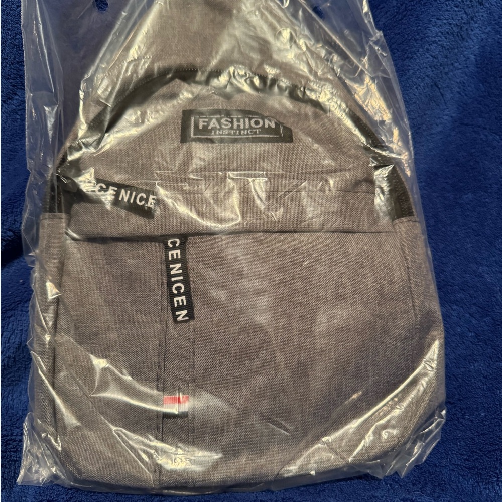 Gray Men's Sling Crossbody Bag